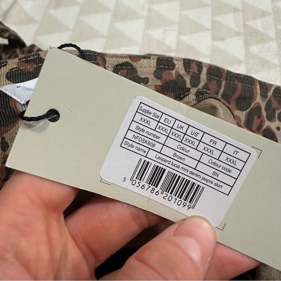 Never fully dressed Leopard Lucia Mini Denim Jaspre Skirt - Picture 6 of 6